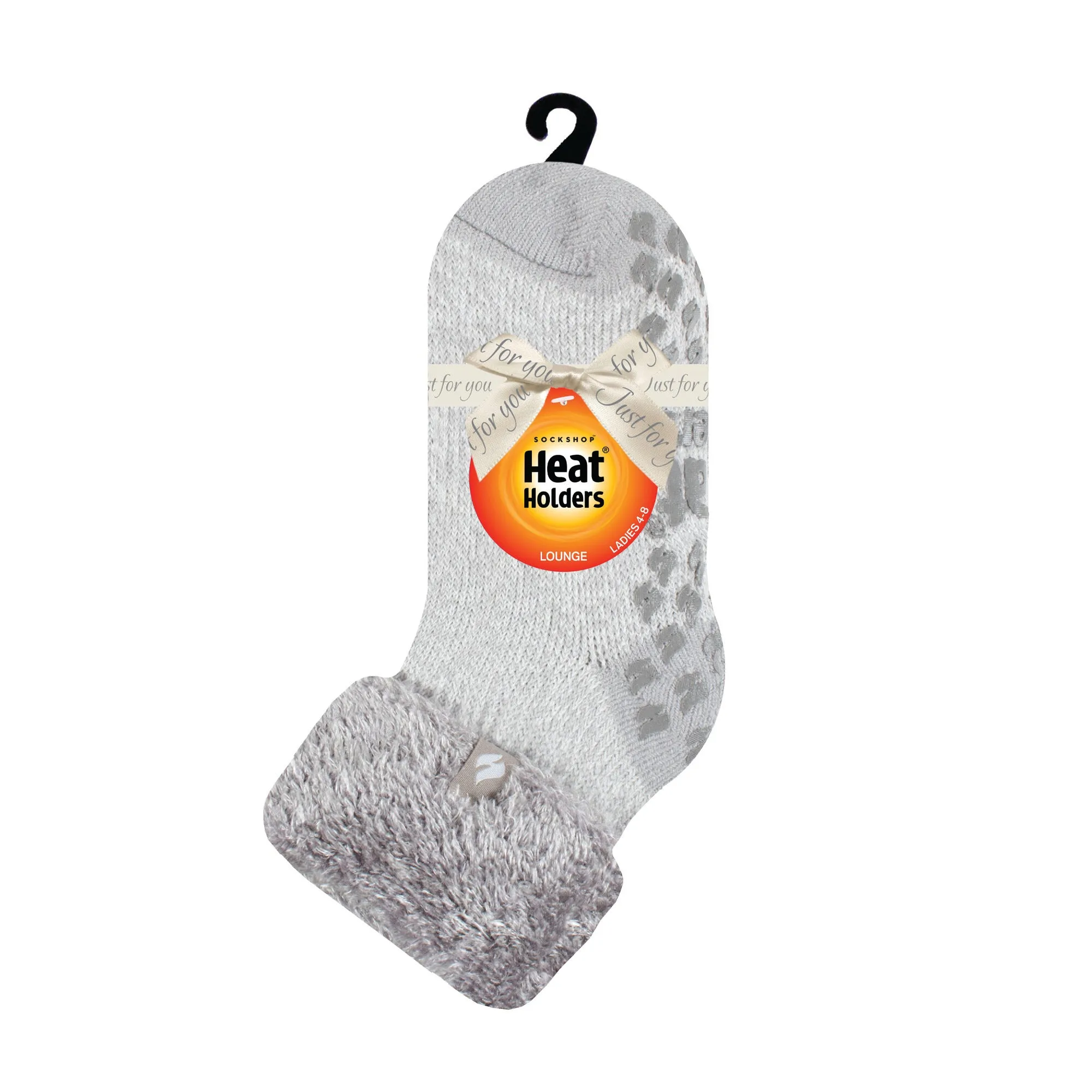 Ladies Original Queenstown Lounge Socks with Turnover Top - Grey