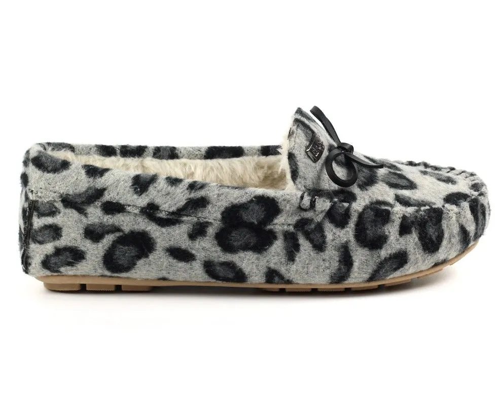 Lazy Dogz Cavendish Ladies Animal Print Slipper