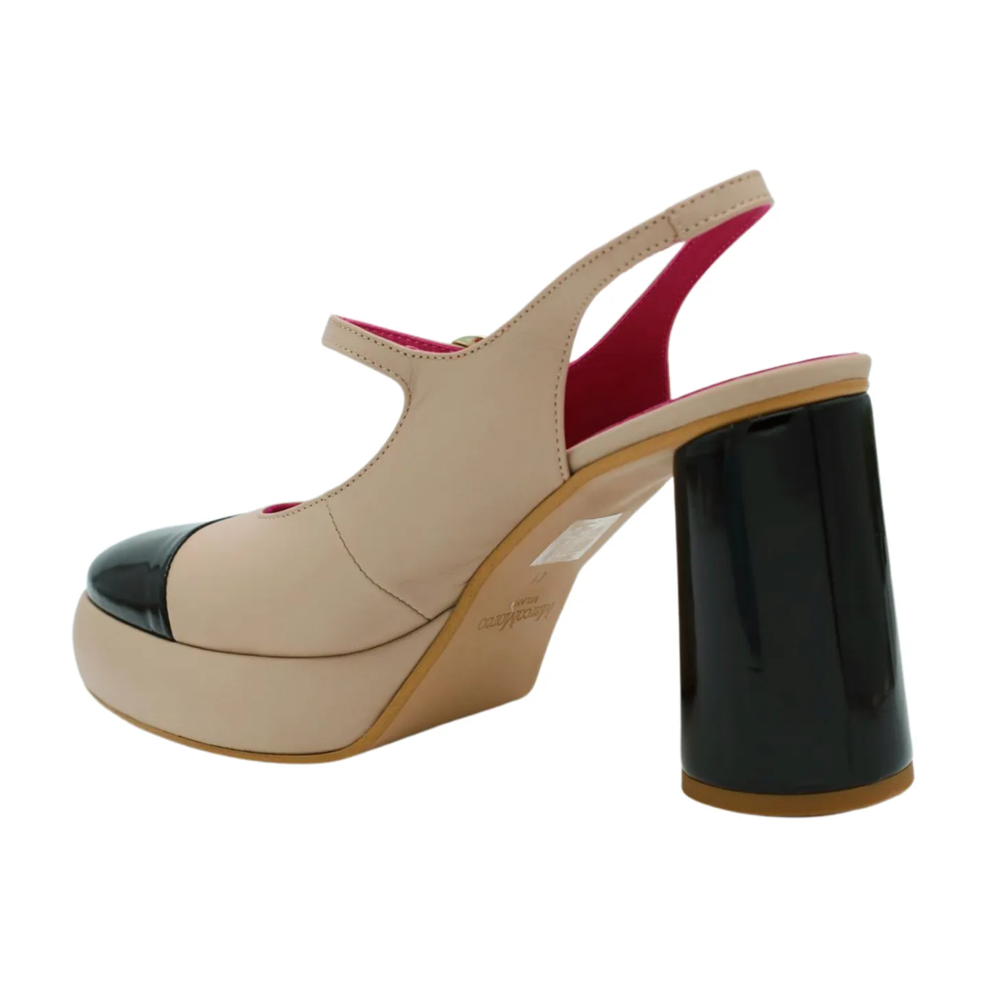 Camel Black Mary Jane Shoe by MARCO MOREO: Stylish and Comfortable