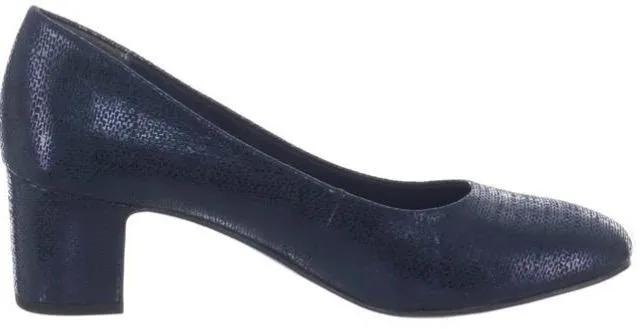 Marco Tozzi Ladies Navy Hi-Heel Court Shoe 2-22426-32