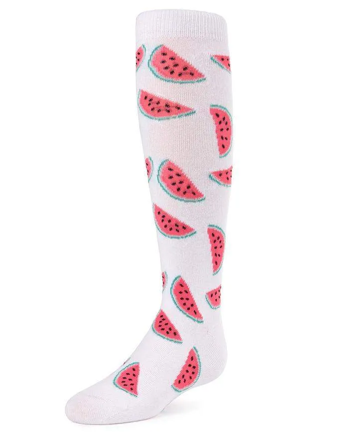 MeMoi Fruity Fun Girls Watermelon Knee-High Socks Style: MKF-7028