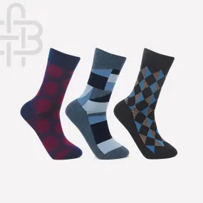 Men Formal Business/ Office Socks - Pack Of 3