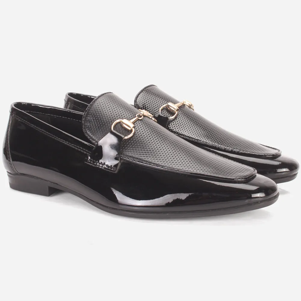 Men "BORRIS" Leather Formal Dress Slip-On Shoes