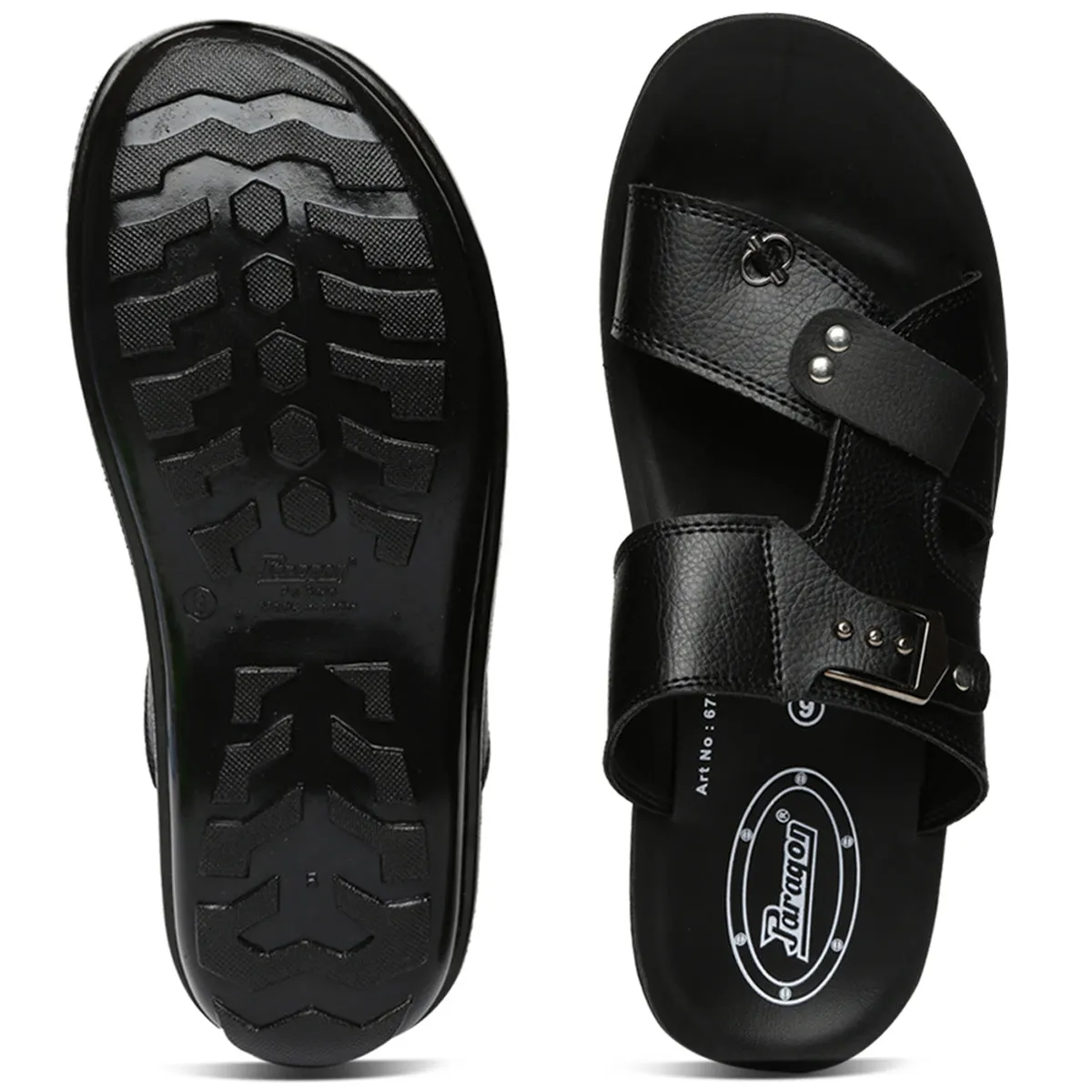 Men's Black Vertex Flip-Flops