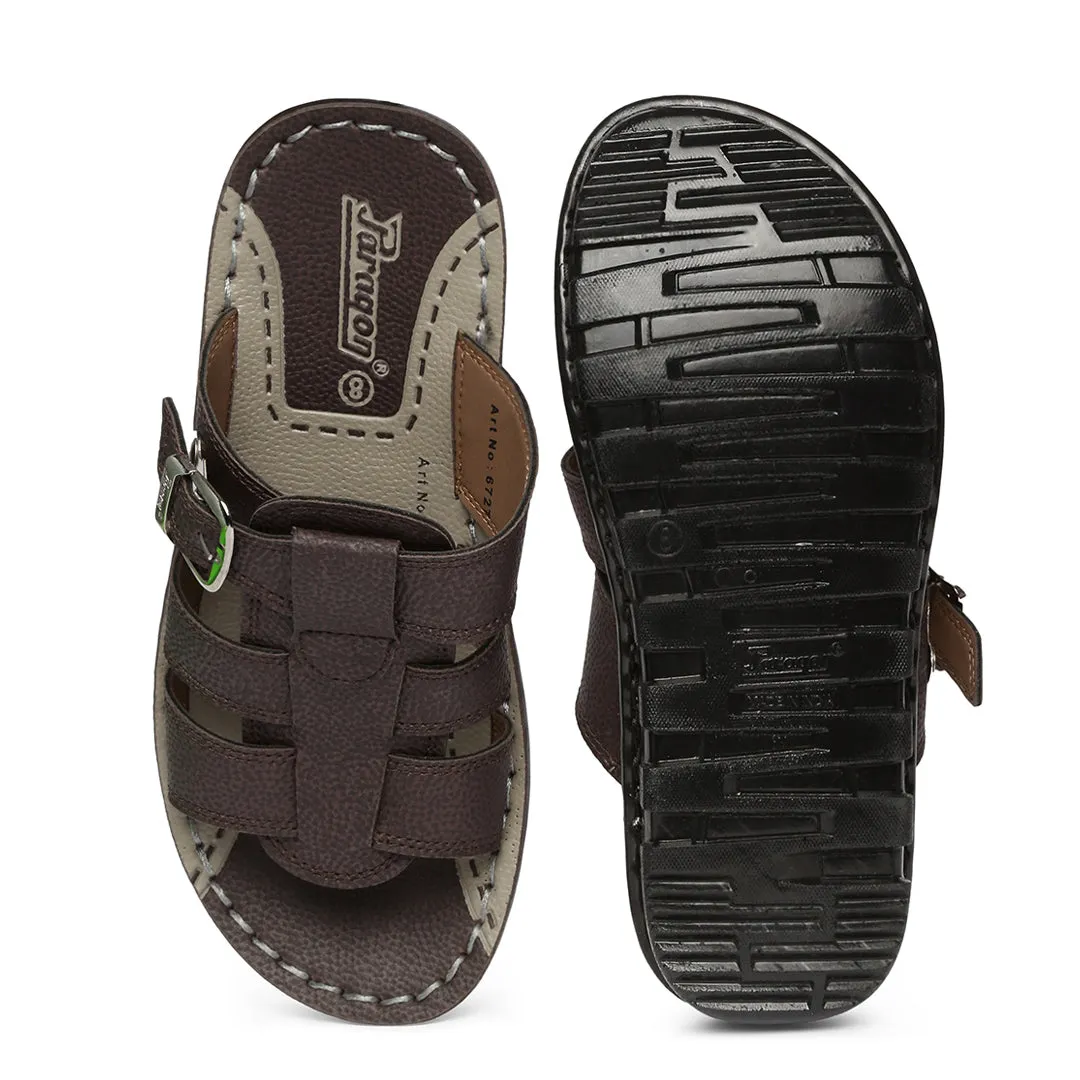 Men's Brown Vertex Flip-Flops