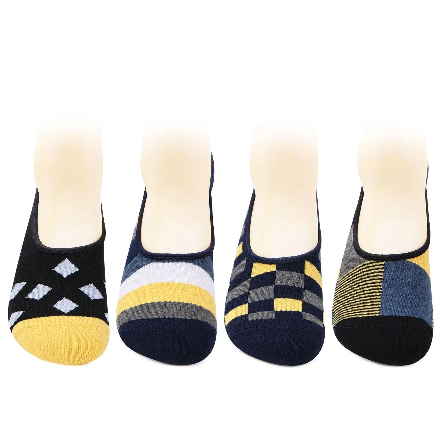 Men's Cotton Fashion Loafer Socks - Pack Of 4