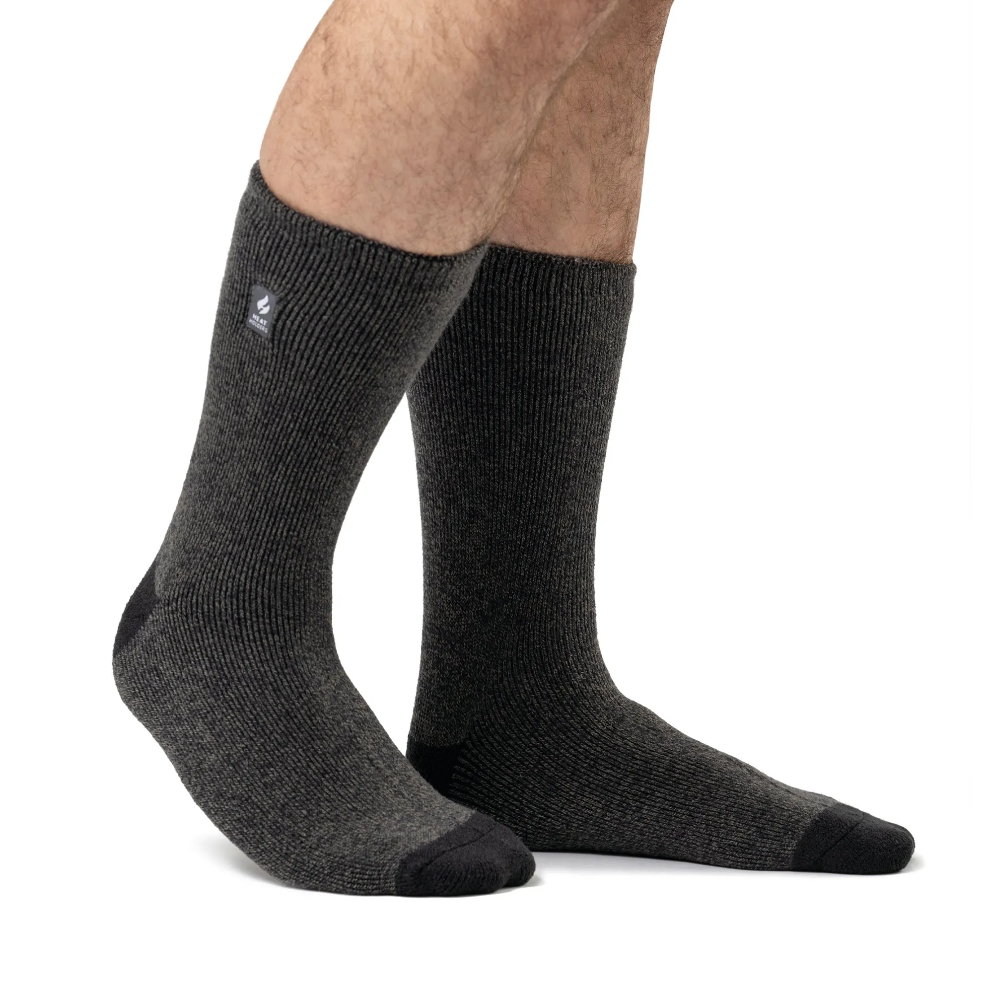 Mens Lite Twist Socks - Charcoal & Grey