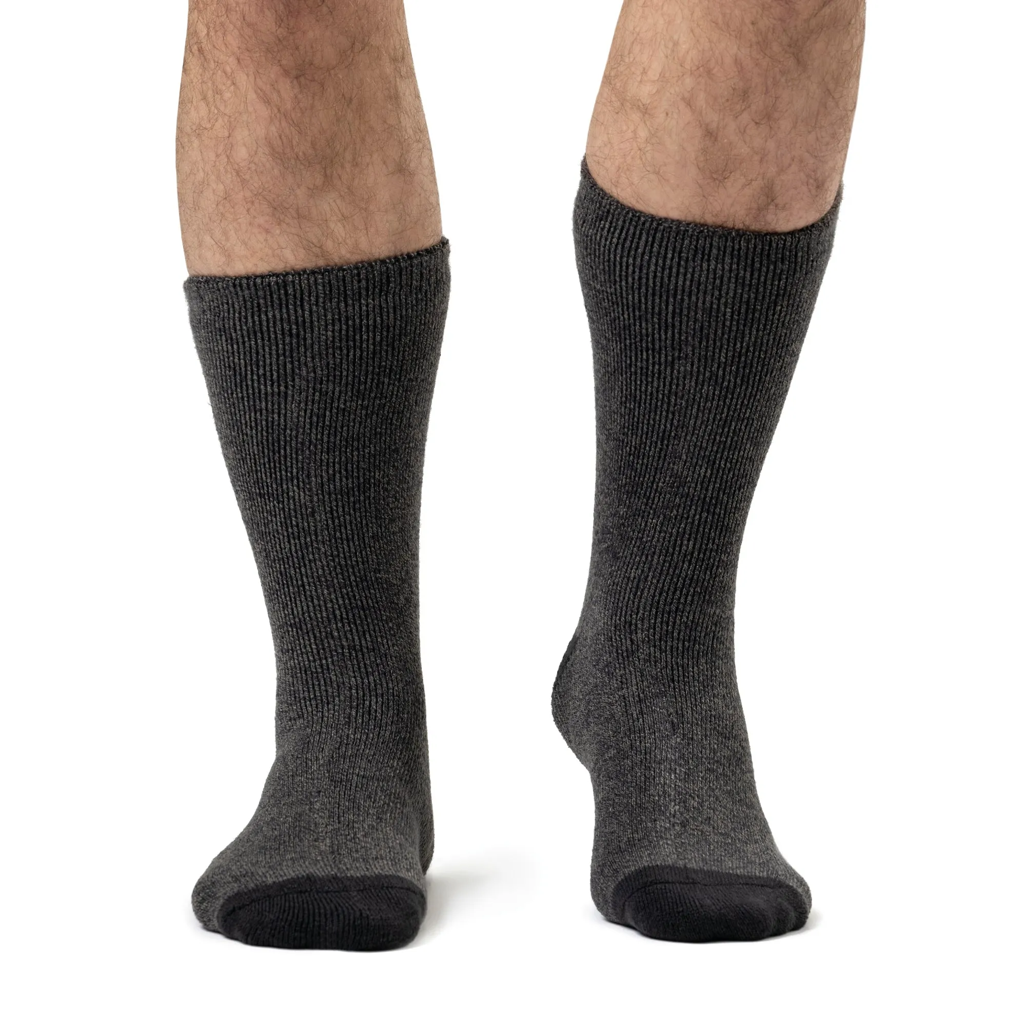 Mens Lite Twist Socks - Charcoal & Grey