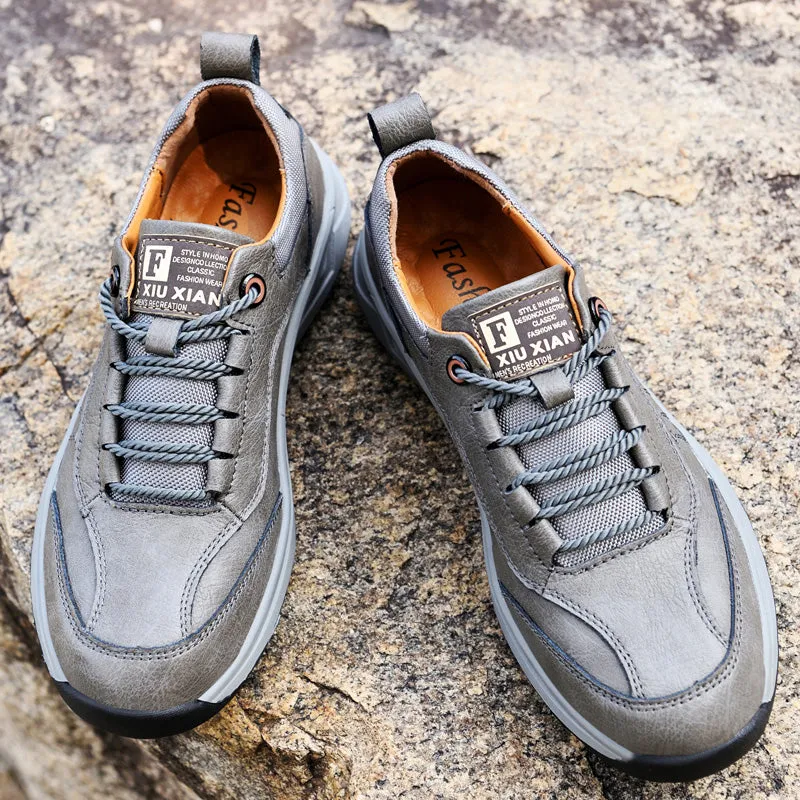 Microfiber Leather Men's Formal Walking Shoes Grey | 1299