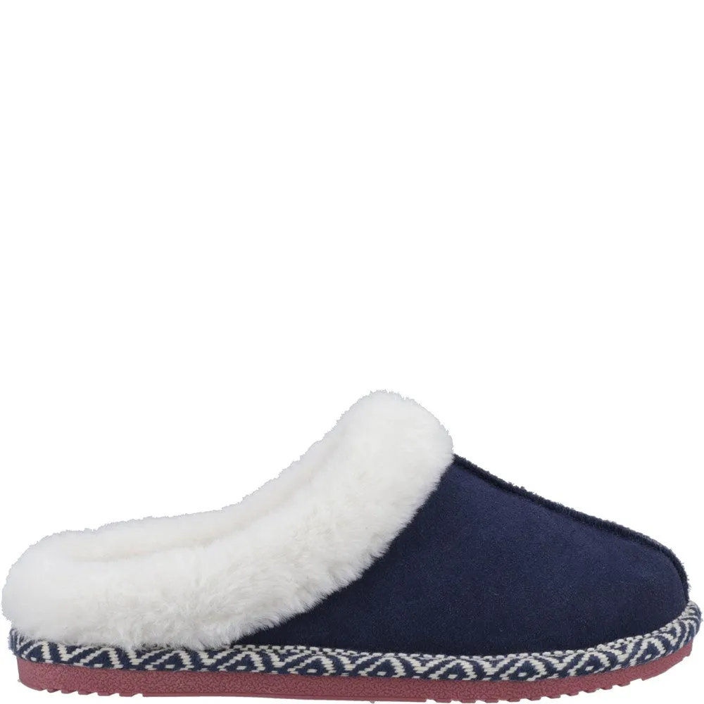 Navy Amara Slippers