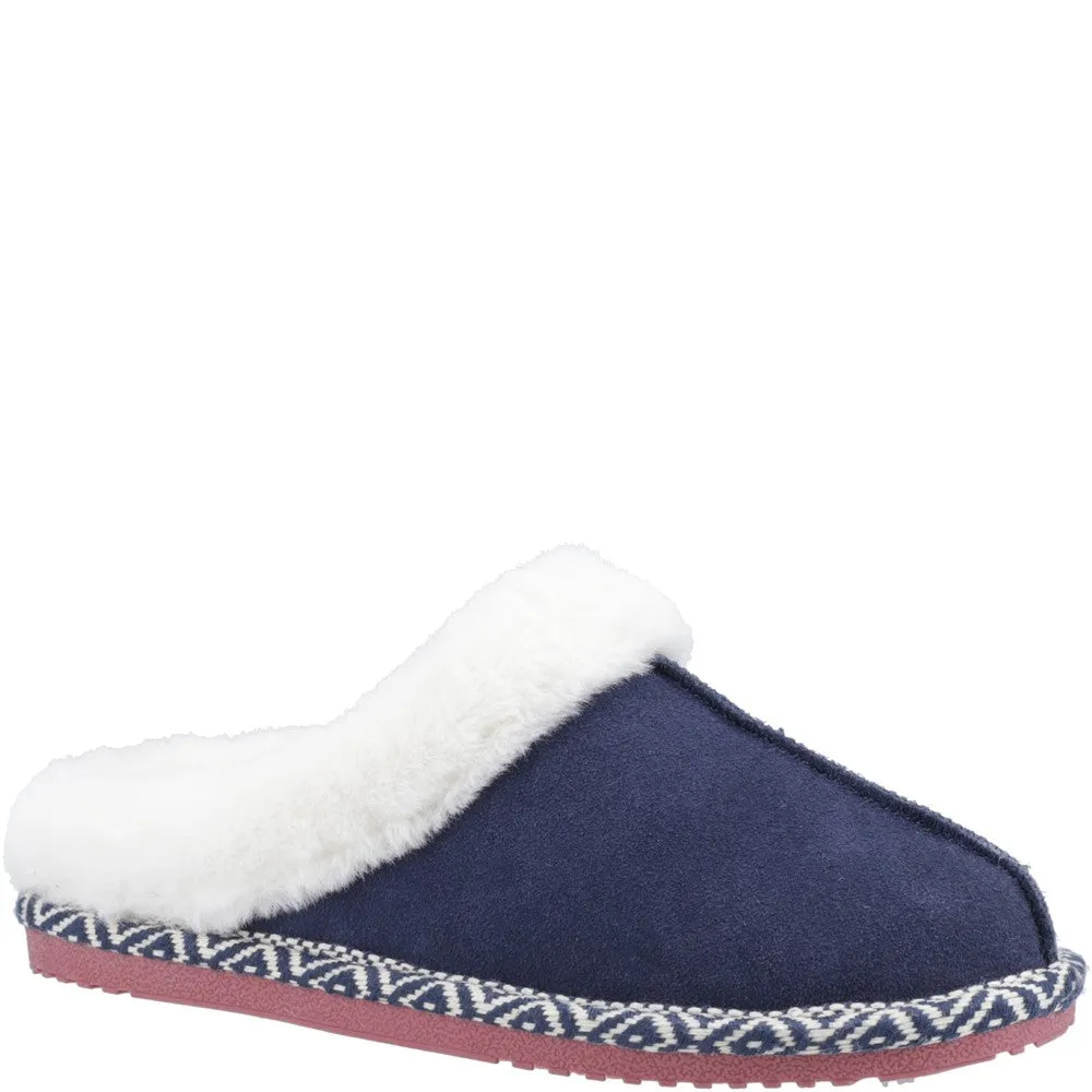 Navy Amara Slippers