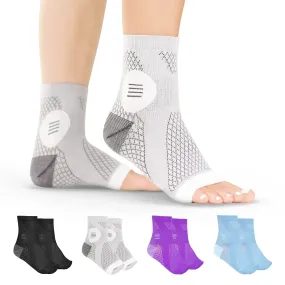 Neuropathy Socks | Compression Toeless Foot Pain Relief Sleeves for Diabetics and Peripheral Treatment (Pair)