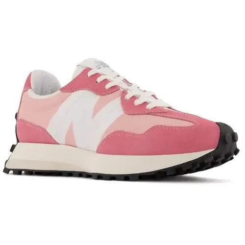 Sure! Heres an optimized product title with modifiers:

New Balance 327 Womens Sneakers in Natural Pink and White - Stylish and Comfortable Athletic Shoes