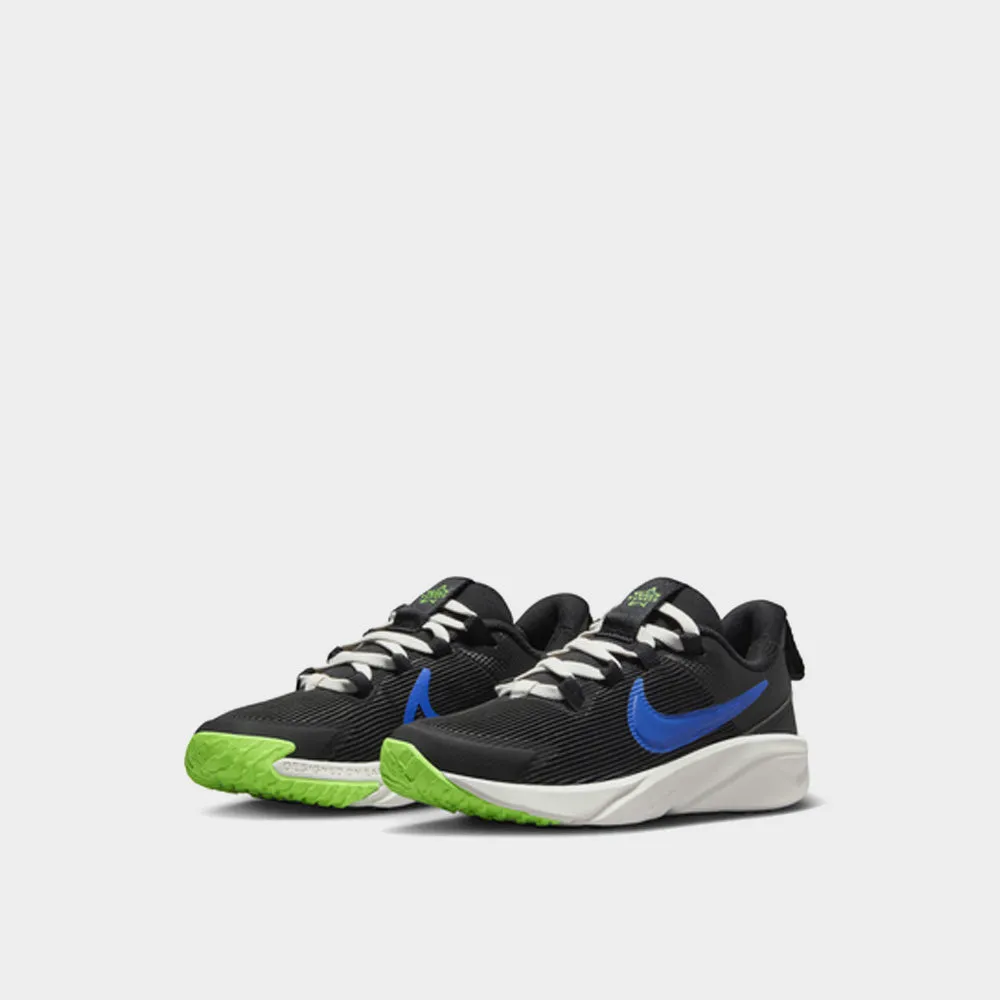 Nike Kids Star Runner 4 Sneaker Black/Blue _ 181630 _ Black