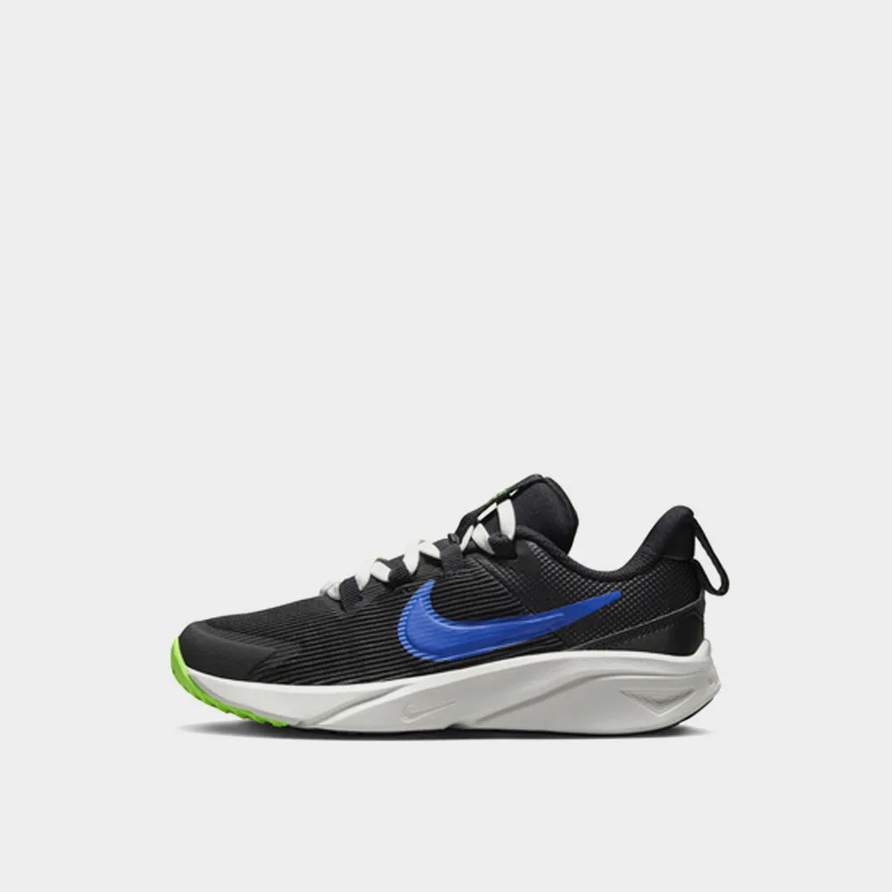 Nike Kids Star Runner 4 Sneaker Black/Blue _ 181630 _ Black