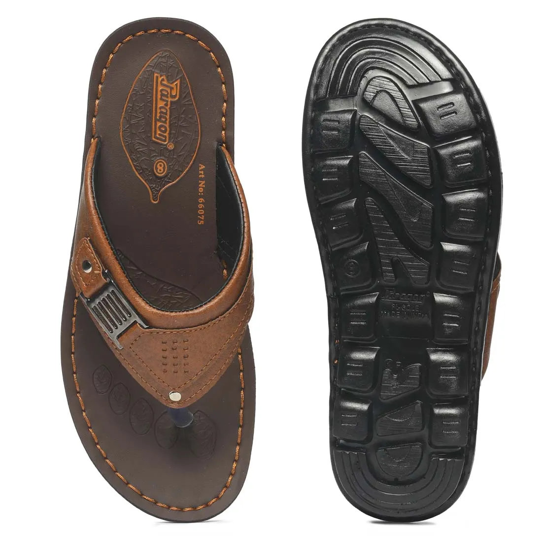 Paragon PU66075G Men Stylish Lightweight Flipflops | Comfortable with Anti skid soles | Casual & Trendy Slippers | Indoor & Outdoor