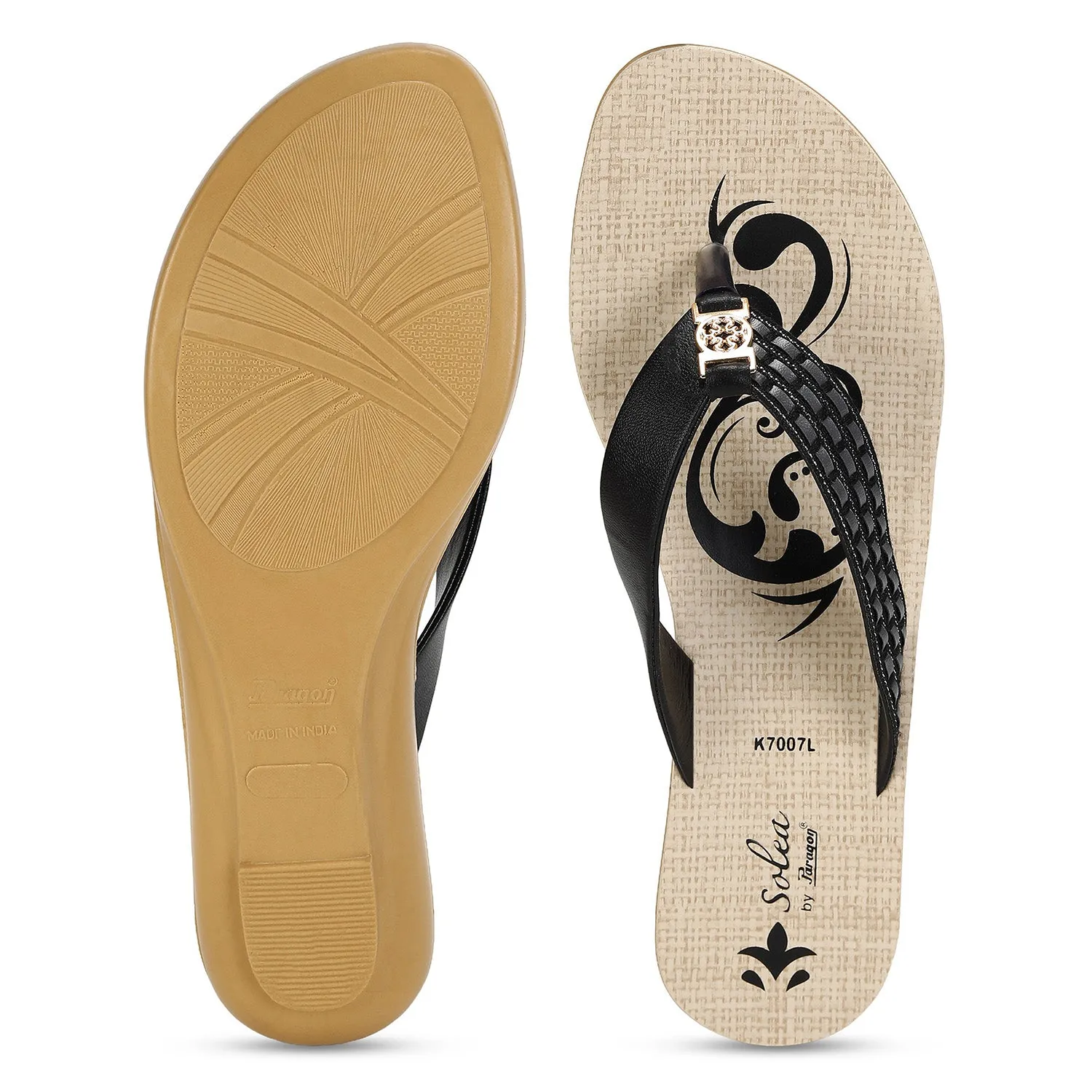 Paragon  PUK7007L Women Sandals | Casual & Formal Sandals | Stylish, Comfortable & Durable | For Daily & Occasion Wear