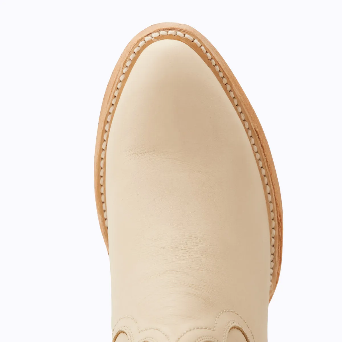 Plain Jane Bootie - Pale Ivory