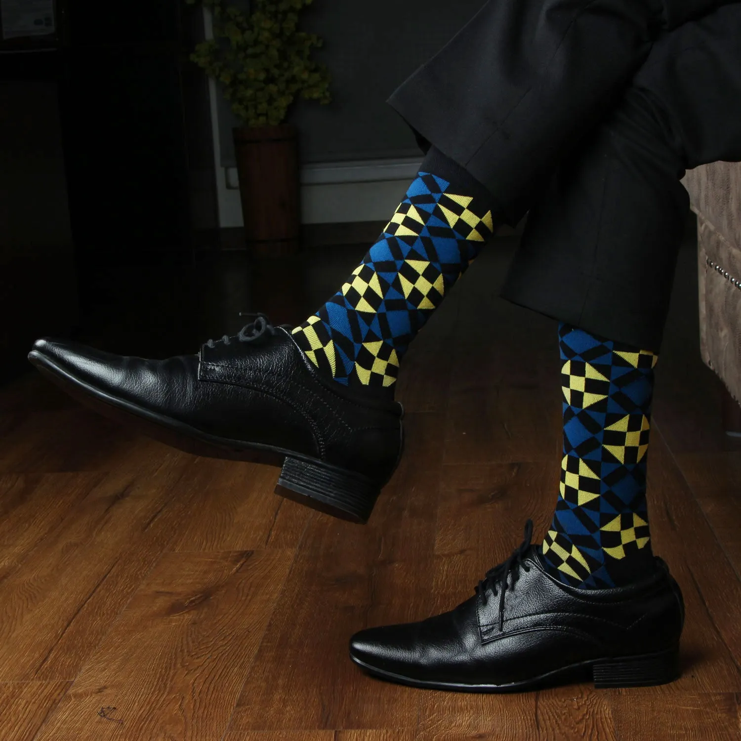 Premium Geo Tribal Crew Socks For Men