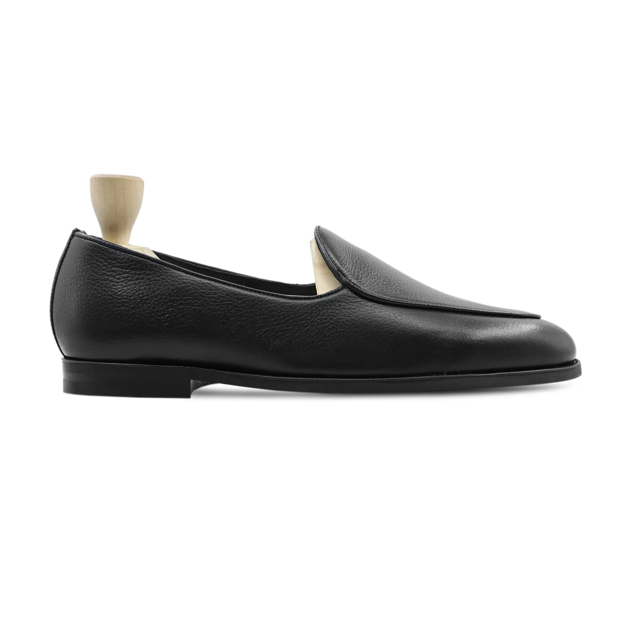 Sabaq - Men's Black Pebble Grain Loafer