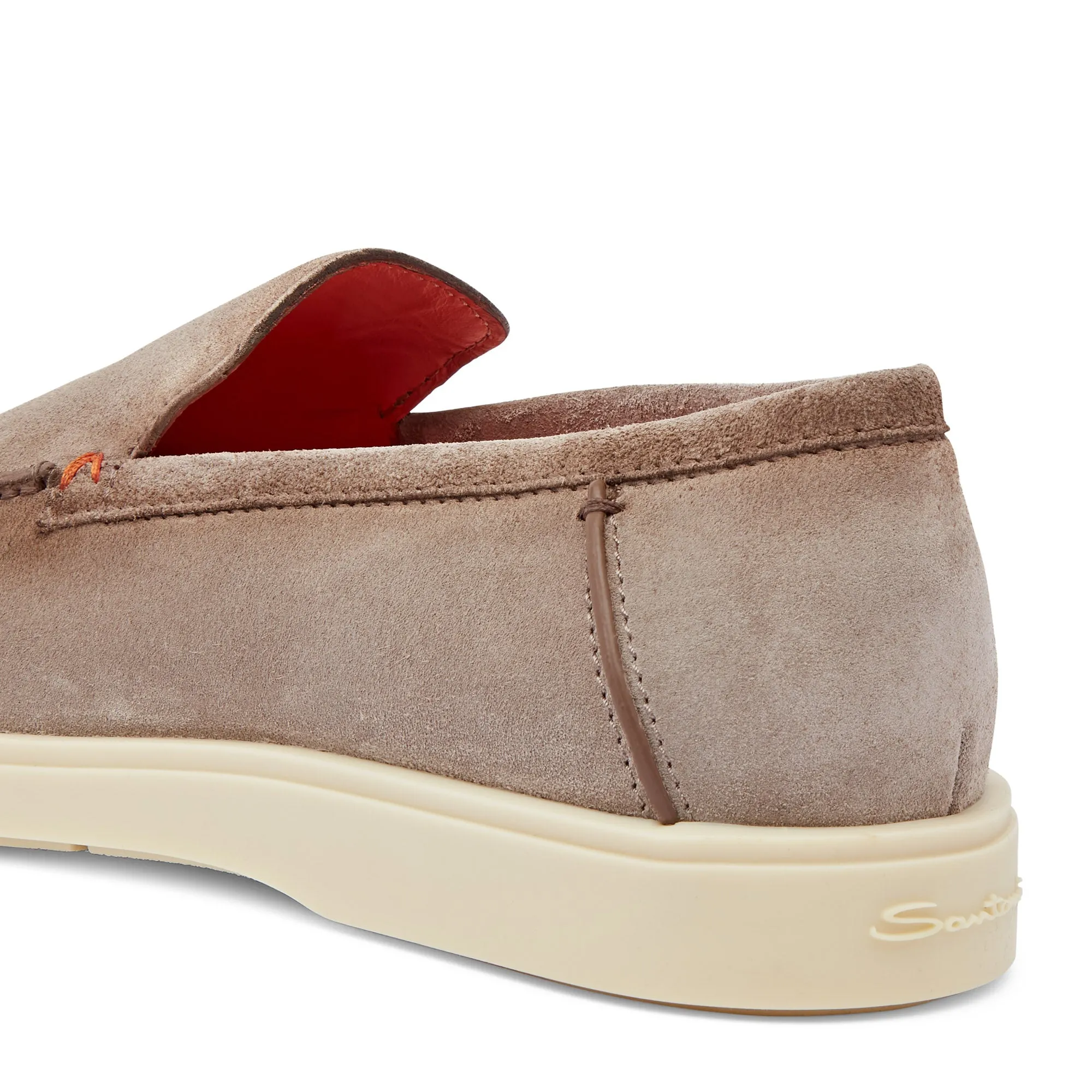 Santoni Suede Loafer (Brown)