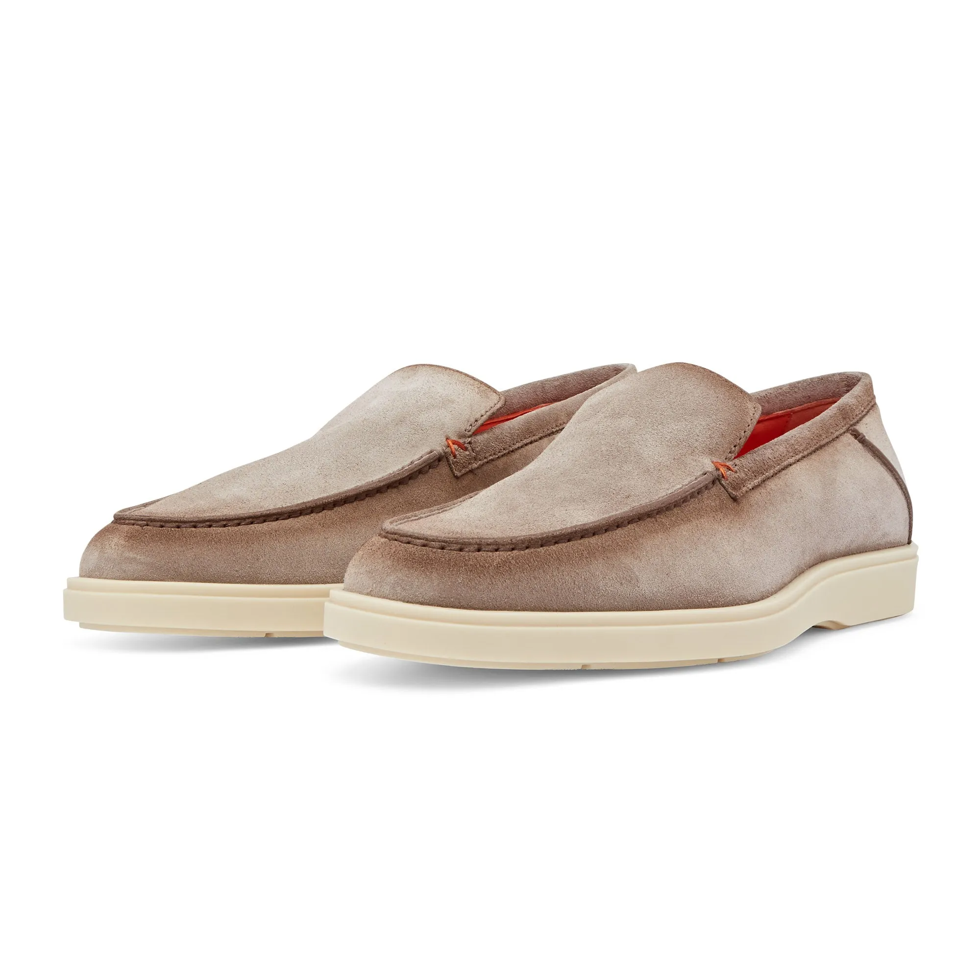 Santoni Suede Loafer (Brown)