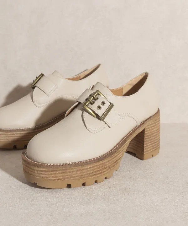 Sarah Buckled Platform Loafers