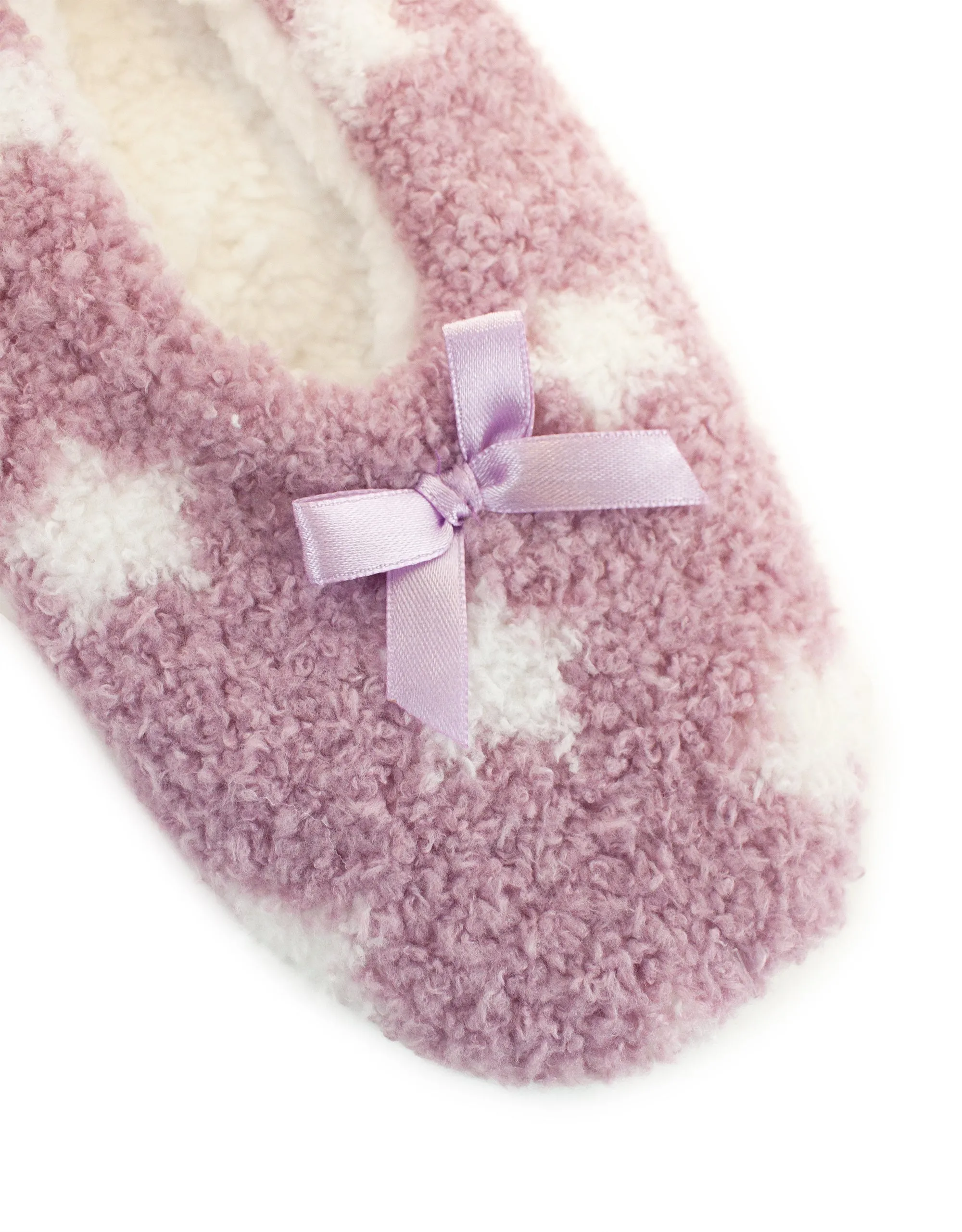 Starry Sherpa Lined Slipper - Mauve