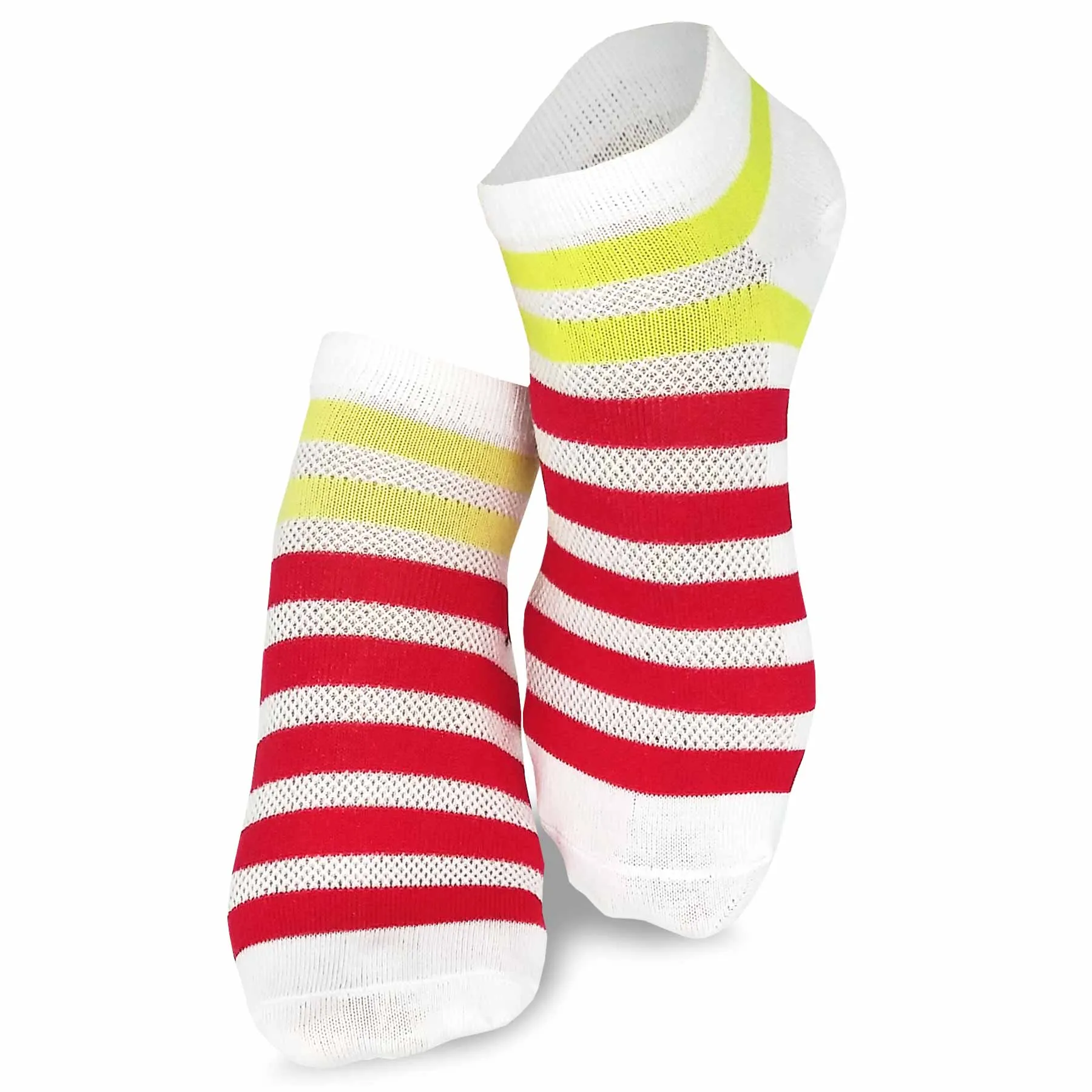 TeeHee Socks Women's Casual Polyester No Show Neon 18-Pack (12064)