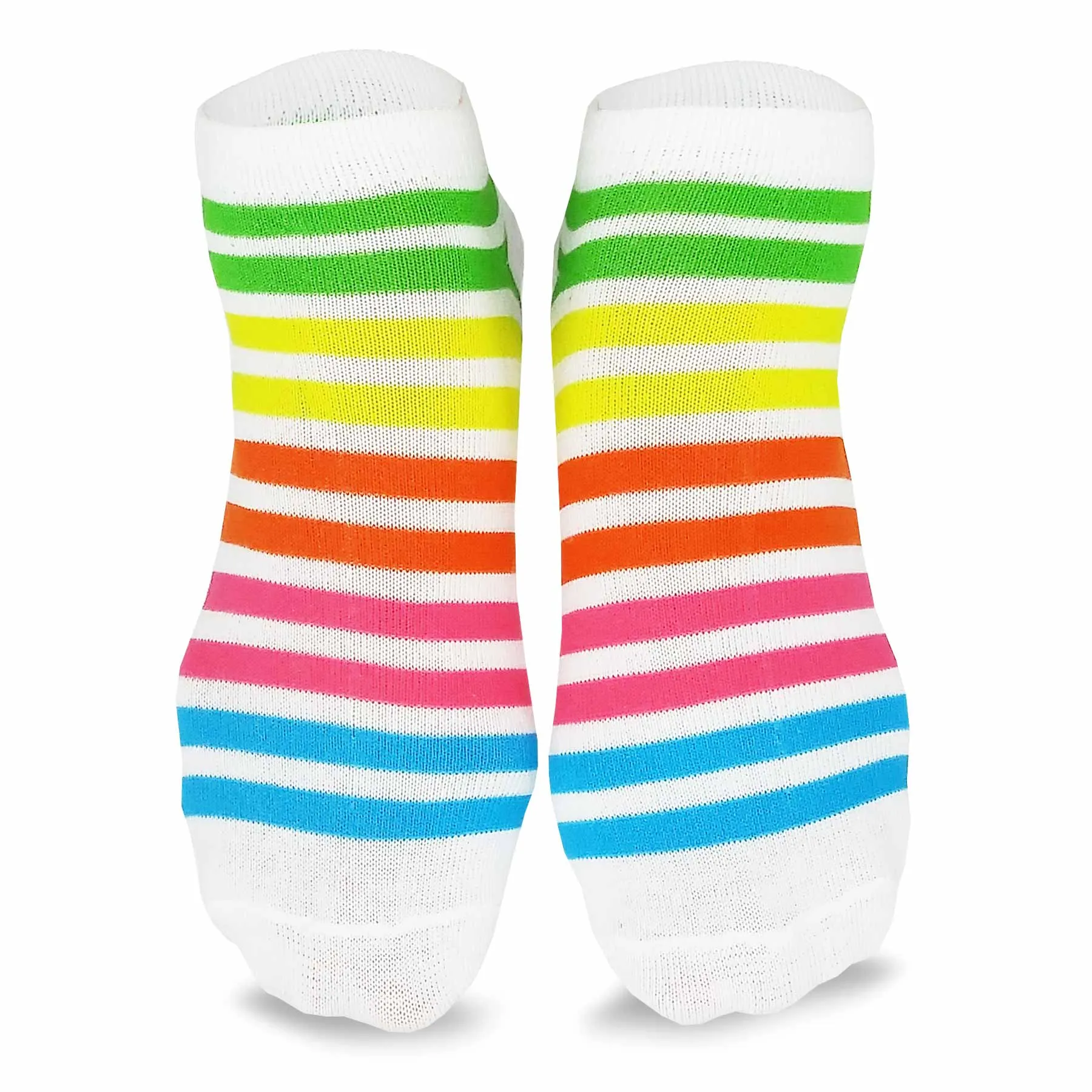 TeeHee Socks Women's Casual Polyester No Show Neon 18-Pack (12064)