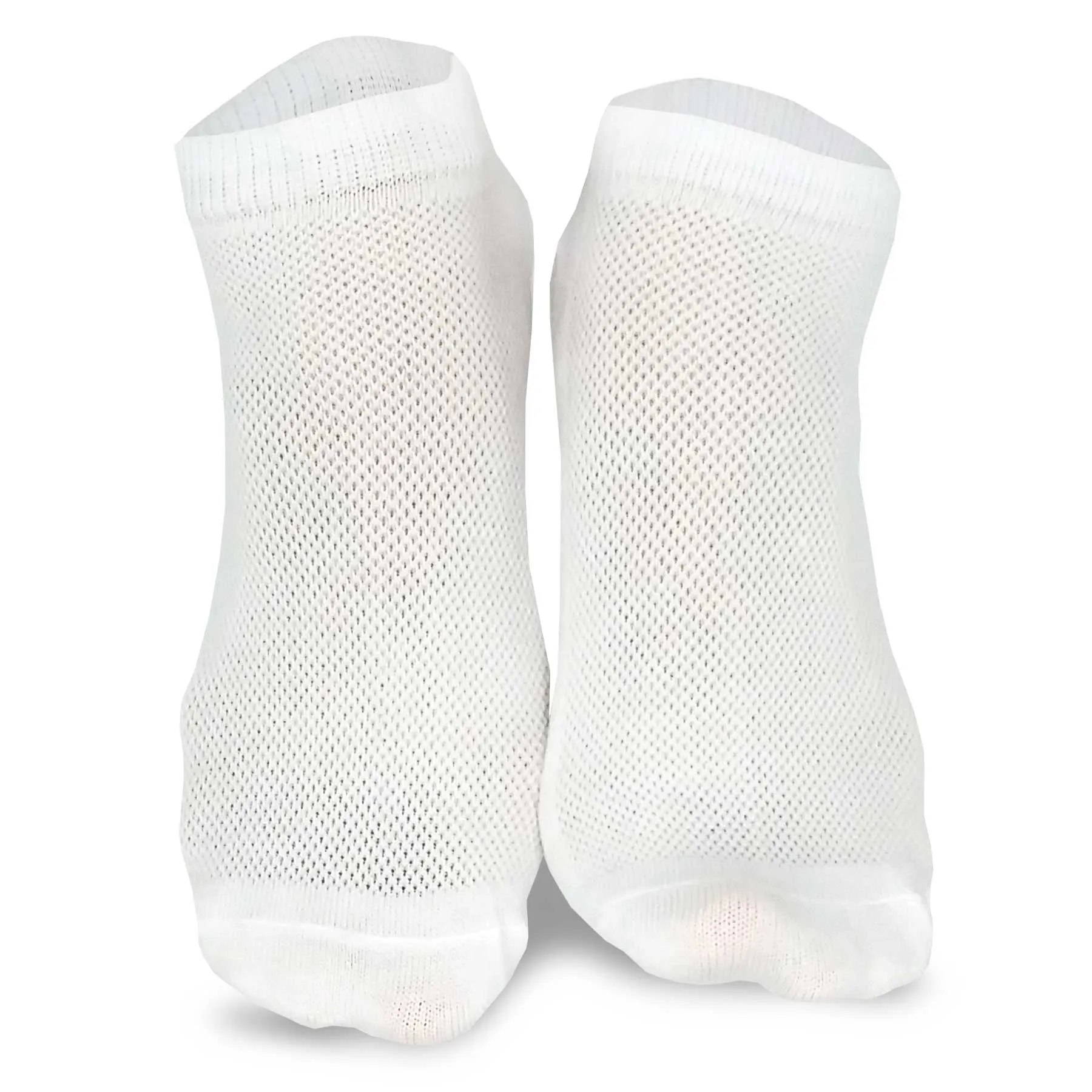 TeeHee Socks Women's Casual Polyester No Show White/Grey 12-Pack (10051)