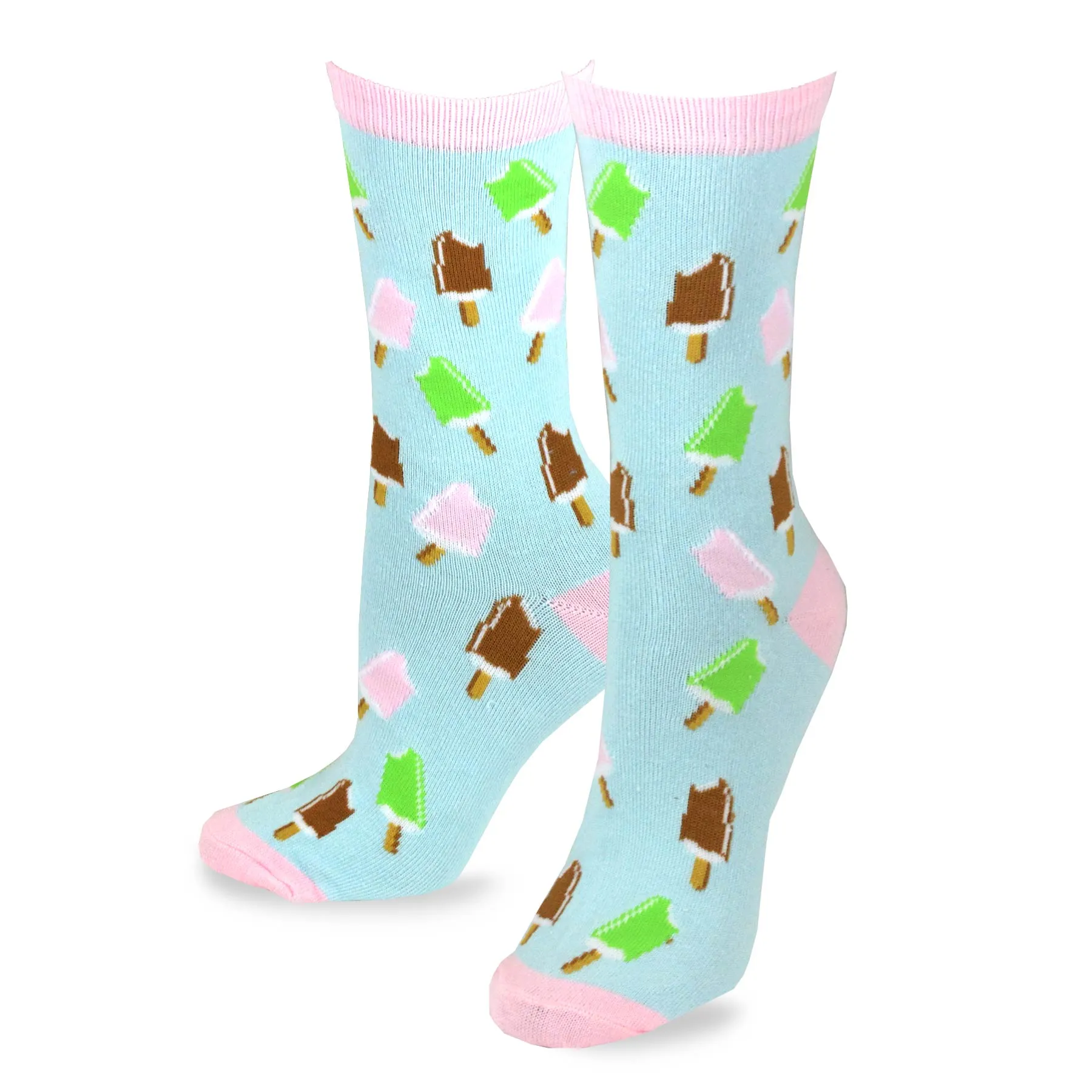 TeeHee Socks Women's Novelty Cotton Crew Lollipop and Ice Cream 3-Pack (11441)