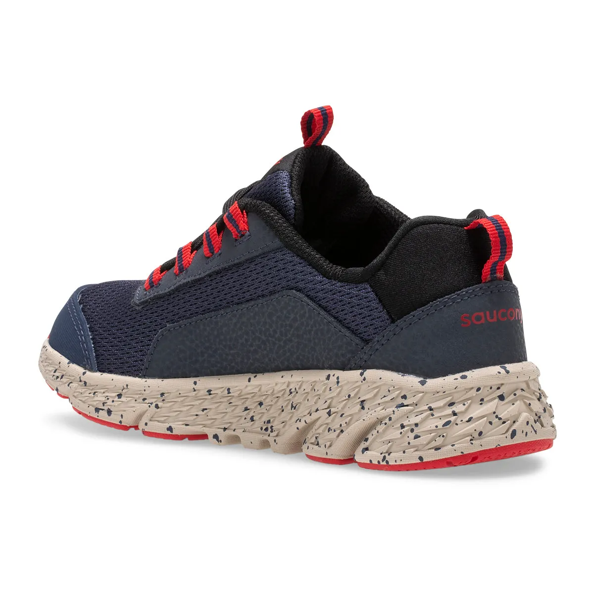 Wind Shield - Navy / Red Lace