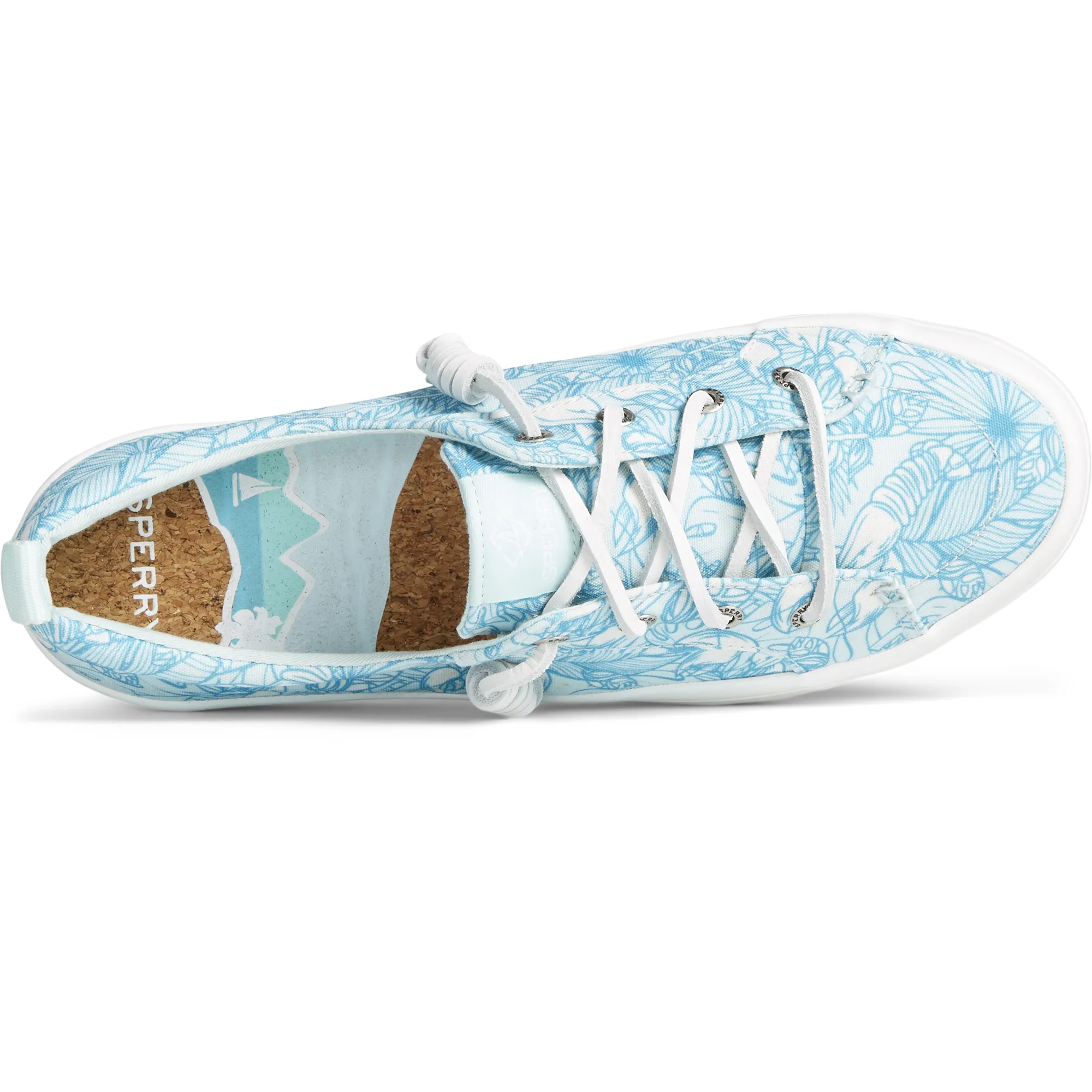 Women's Crest Vibe Resort Platform Sneaker - Blue (STS88253)