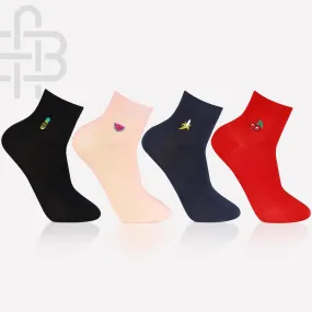 Women's Funky Cotton Socks - Pack Of 4