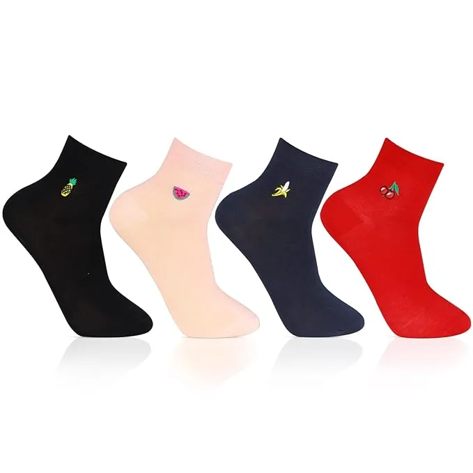 Women's Funky Cotton Socks - Pack Of 4